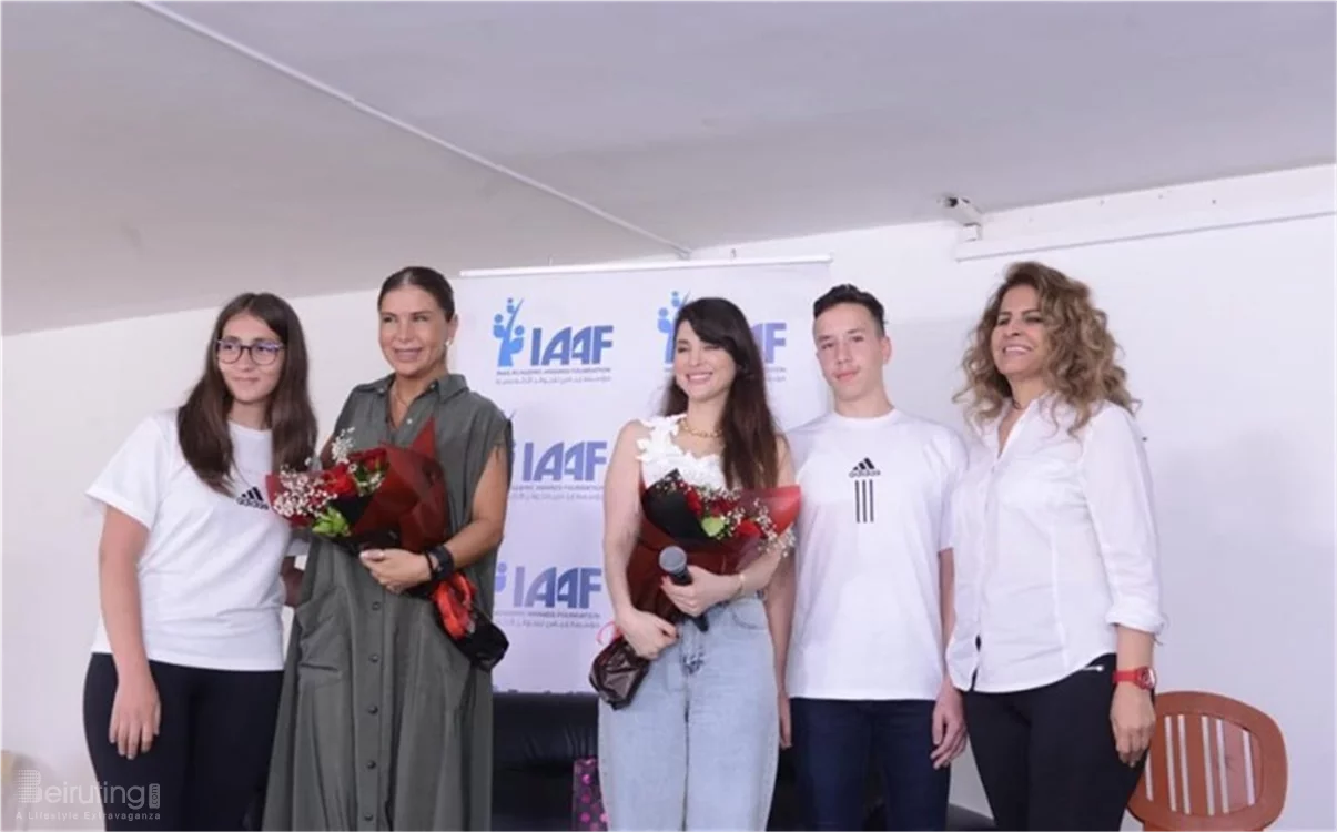 Inas Al Jarmakani and Aline Lahoud Conclude the IAAF AWARDS Competition at Chhim Public High School